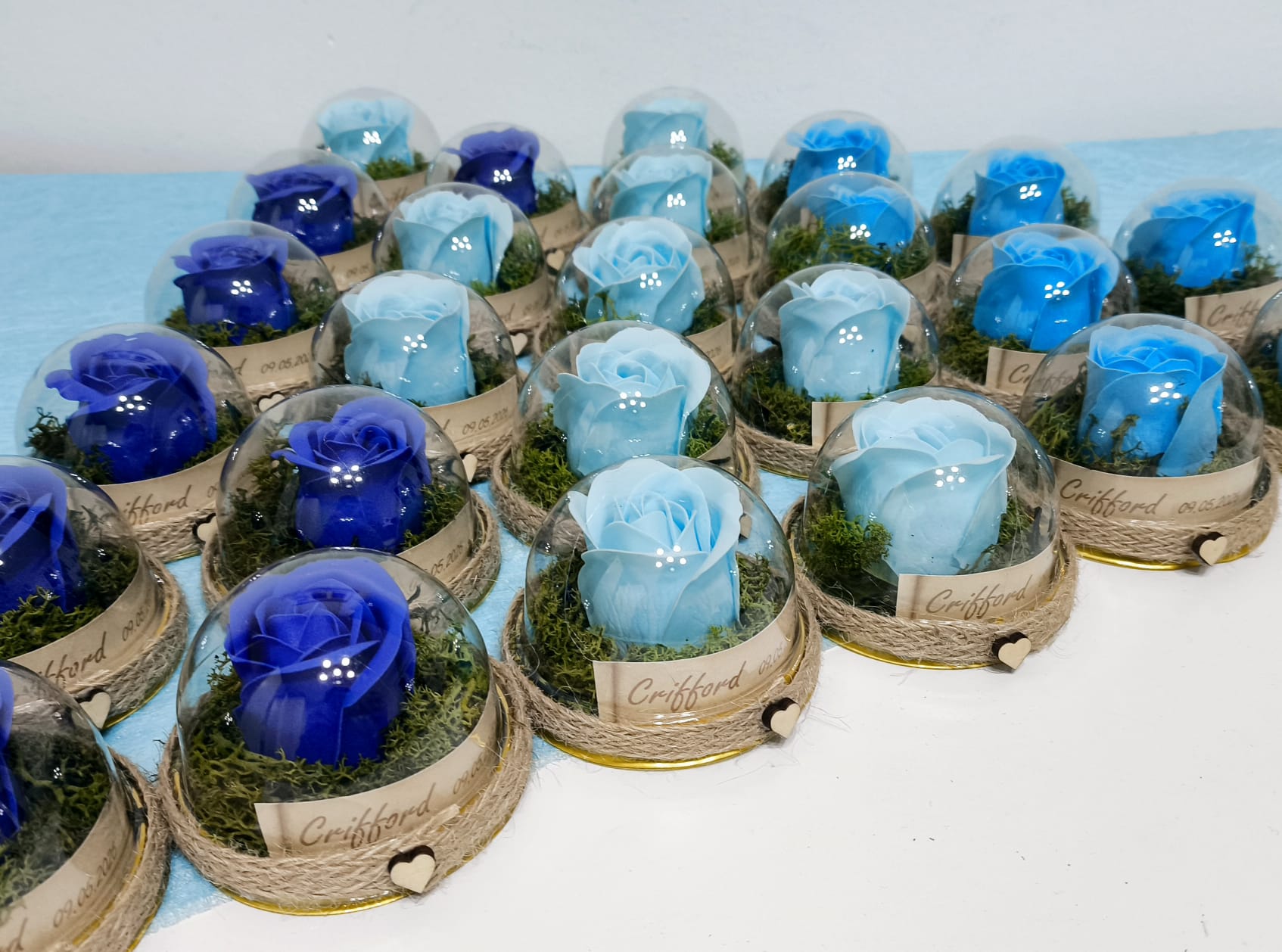 cúpula con rosa de jabón