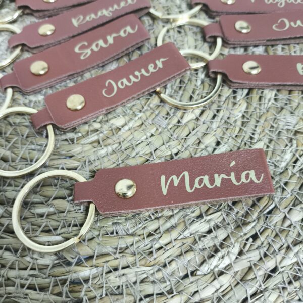LLAVERO PERSONALIZADO SÍMIL CUERO - Imagen 3