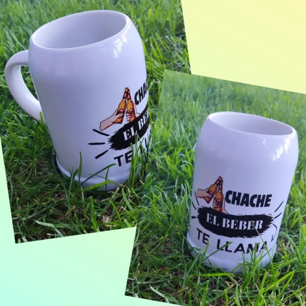 JARRA DE CERVEZA PERSONALIZADA CERÁMICA - Imagen 2