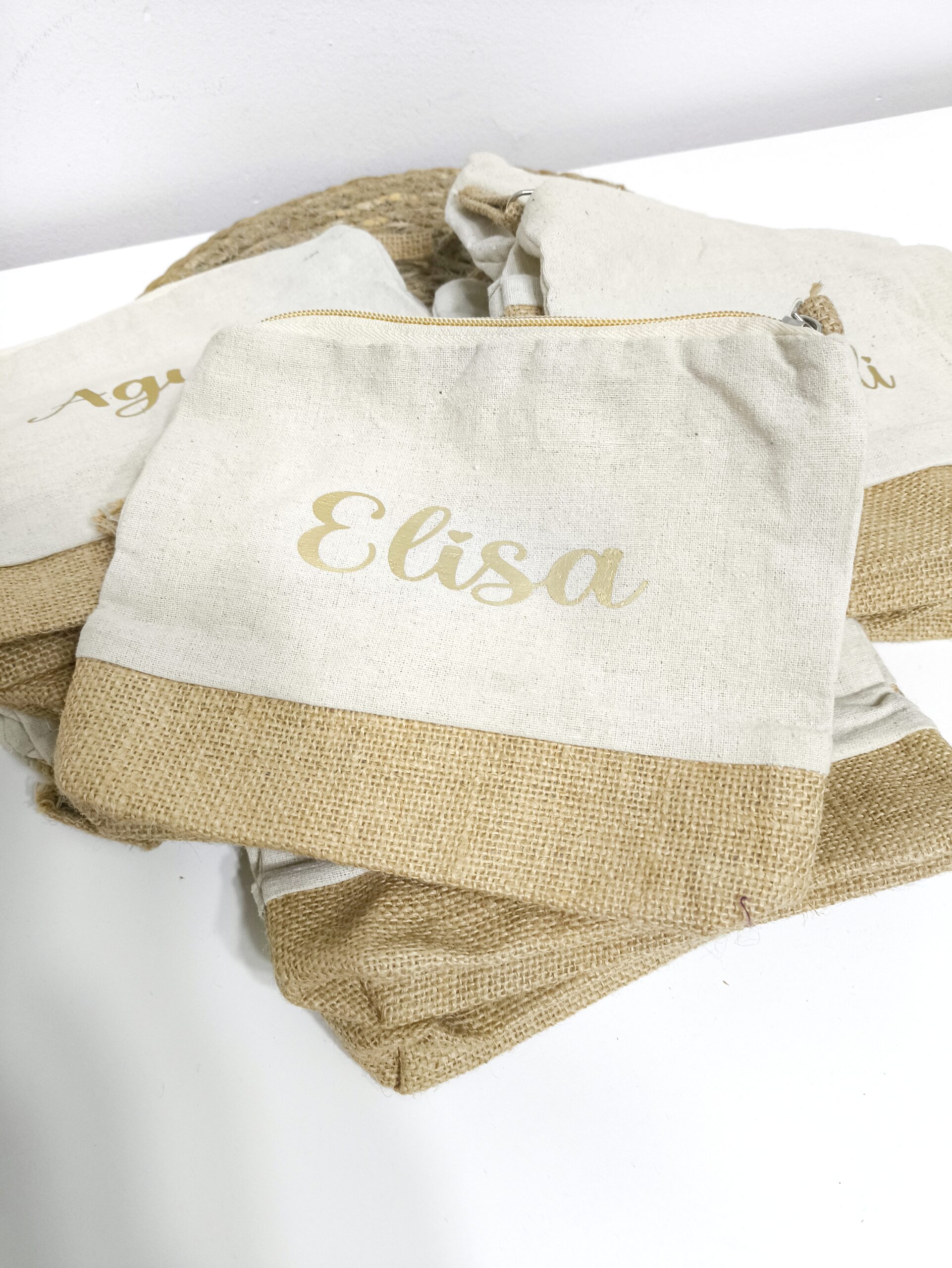 Neceser algodón y yute - Imagen 3