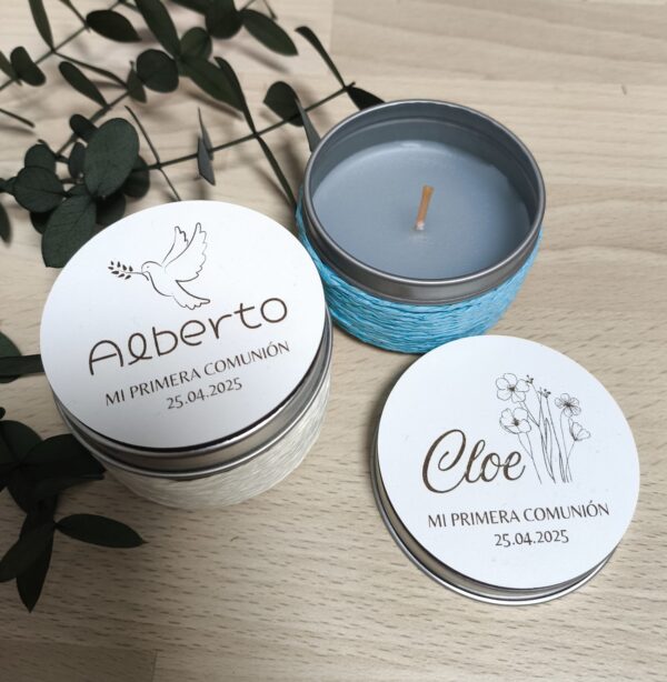 vela con imán personalizado