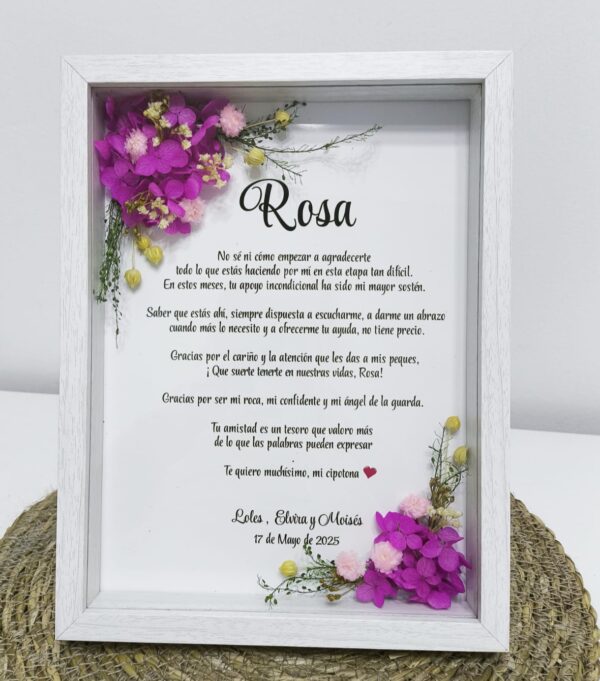 MARCO FLORES PRESERVADAS PERSONALIZADO - Imagen 4