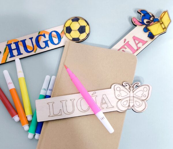 MARCAPÁGINAS DE MADERA PARA PINTAR  PERSONALIZADO - Imagen 3