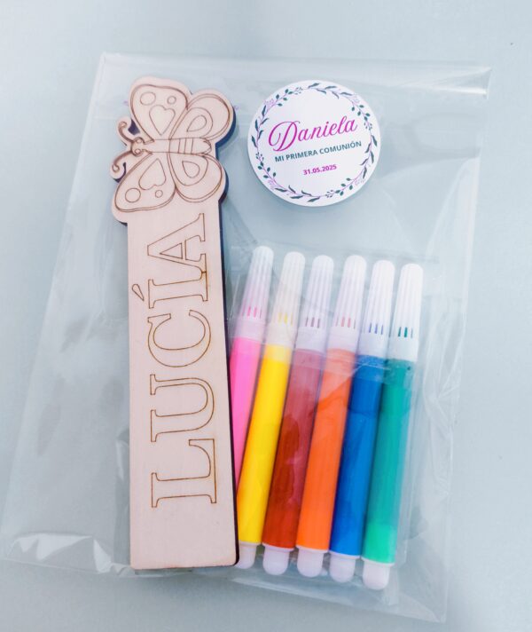 MARCAPÁGINAS DE MADERA PARA PINTAR  PERSONALIZADO - Imagen 2
