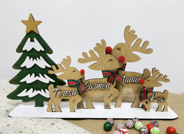 FAMILIA DE RENOS NAVIDAD