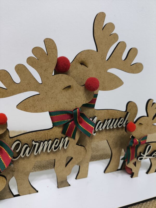 FAMILIA DE RENOS NAVIDAD - Imagen 3