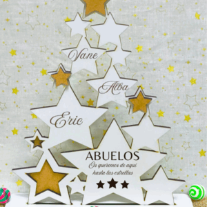 Arbol de madera familia personalizado