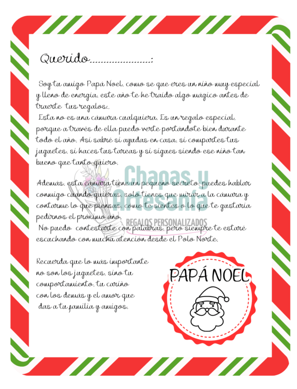 cámara mágica papá noel