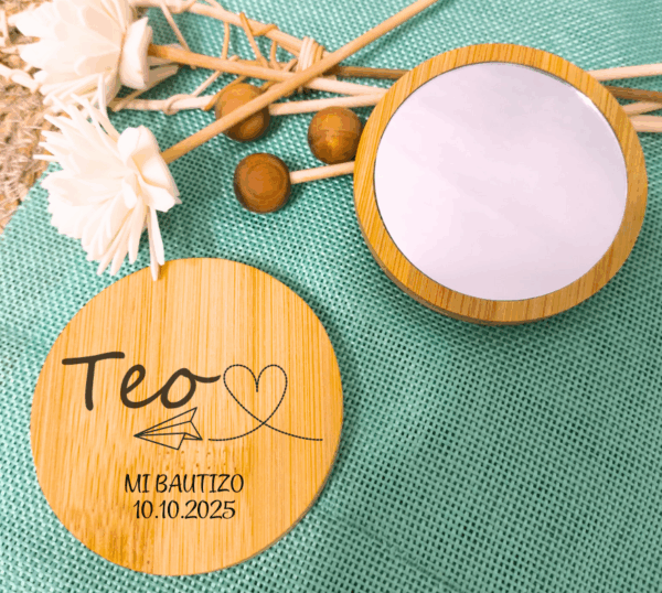 ESPEJO DE MADERA PERSONALIZADO - Imagen 2