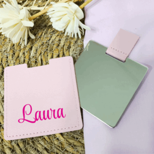 espejo con funda personalizado