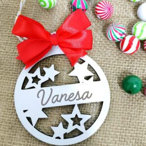 BOLA DE NAVIDAD PERSONALIZADA ESTRELLAS