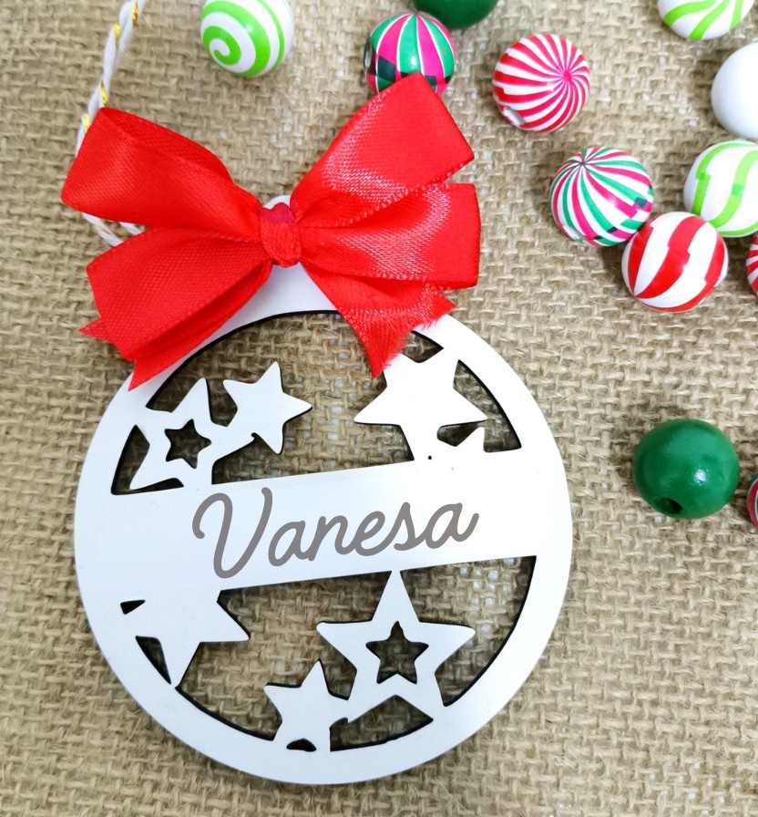 BOLA DE NAVIDAD PERSONALIZADA ESTRELLAS