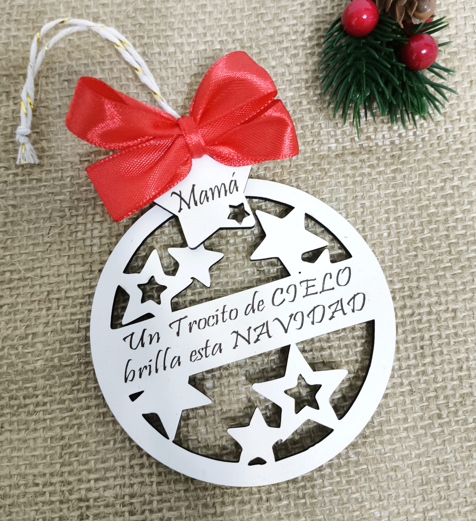 BOLA NAVIDAD UN TROCITO DE CIELO
