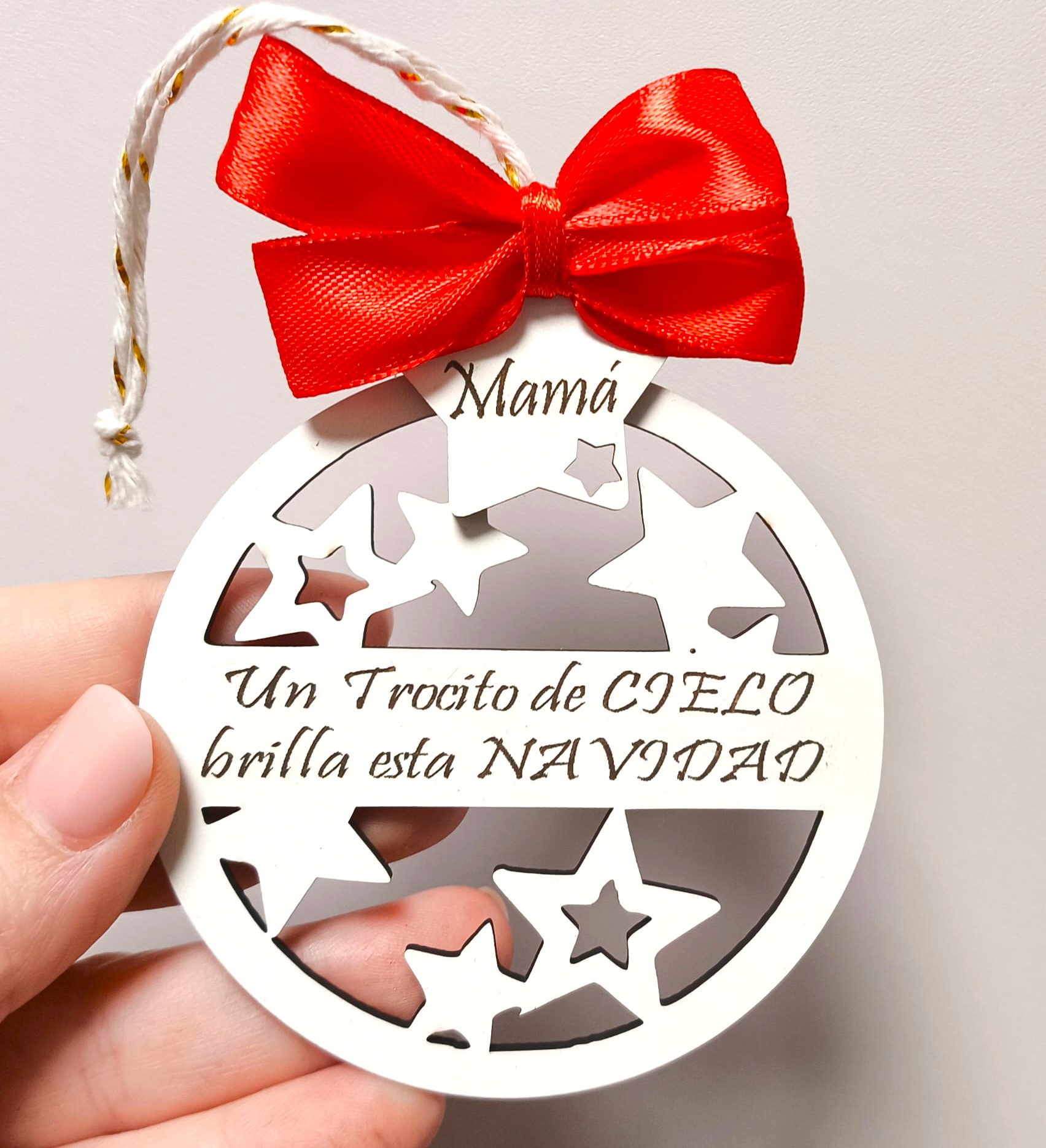 BOLA DE NAVIDAD UN TROCITO DE CIELO