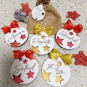 BOLA NAVIDAD PERSONALIZADA DESEOS
