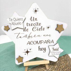 estrella trocito de cielo personalizada