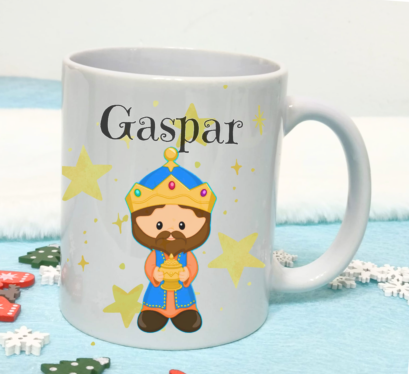 taza rey mago Gaspar personalizada