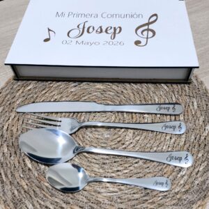 cubiertos personalizados comunion